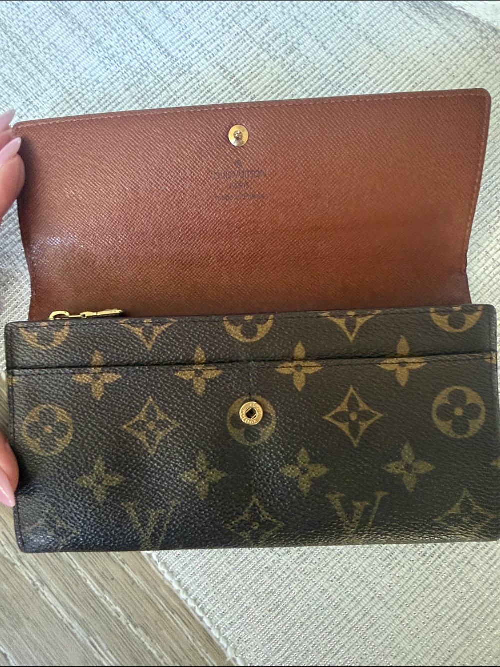 Louis Vuitton Monogram Canvas Continental Wallet in Brown and Gold - Picture 2 of 14
